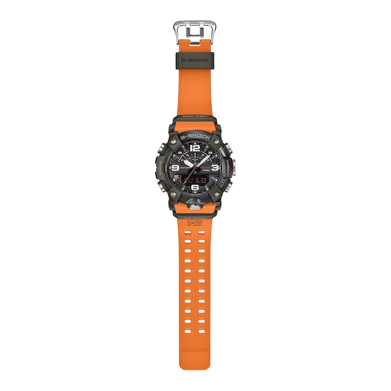 Main Image 7 of G Shock Master of G Mudmaster Black Dial Orange Bio Resin Strap Watch