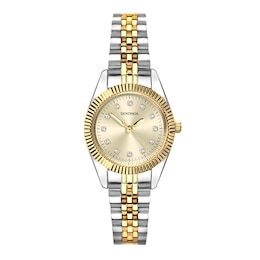 Sekonda Francis Women's Gold Tone Dial Two-Tone Stainless Steel Bracelet Watch