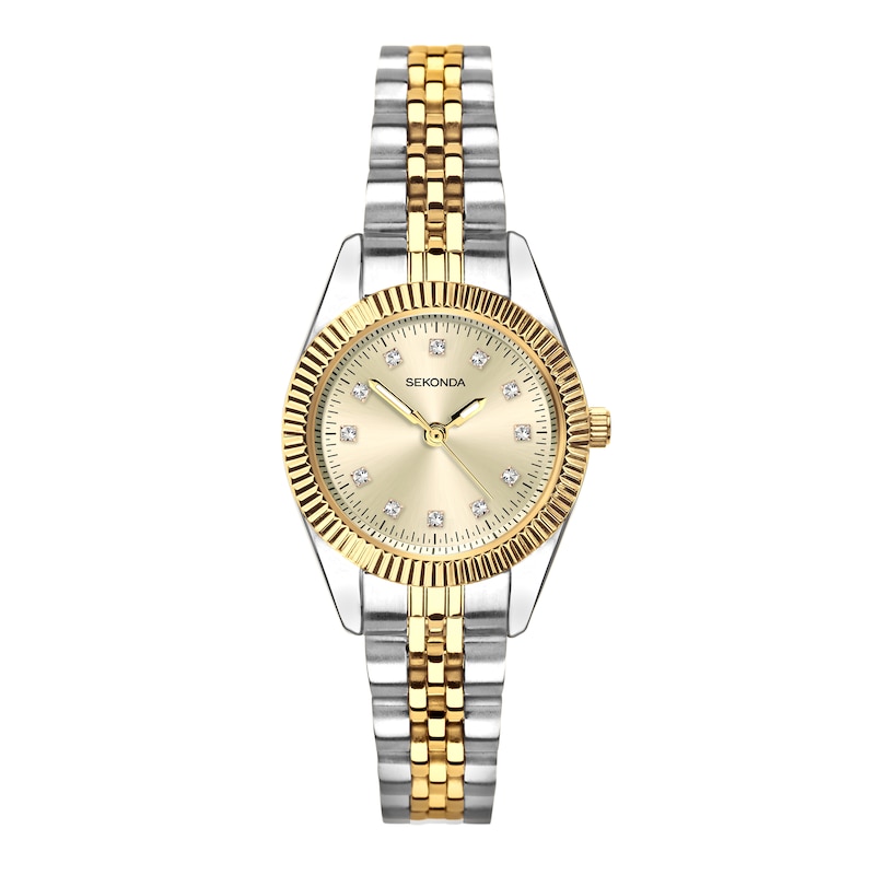 Main Image 1 of Sekonda Francis Women's Gold Tone Dial Two-Tone Stainless Steel Bracelet Watch