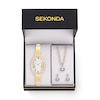 Thumbnail Image 6 of Sekonda Bellamy Women's White Dial Gold Tone Semi-Bangle Watch