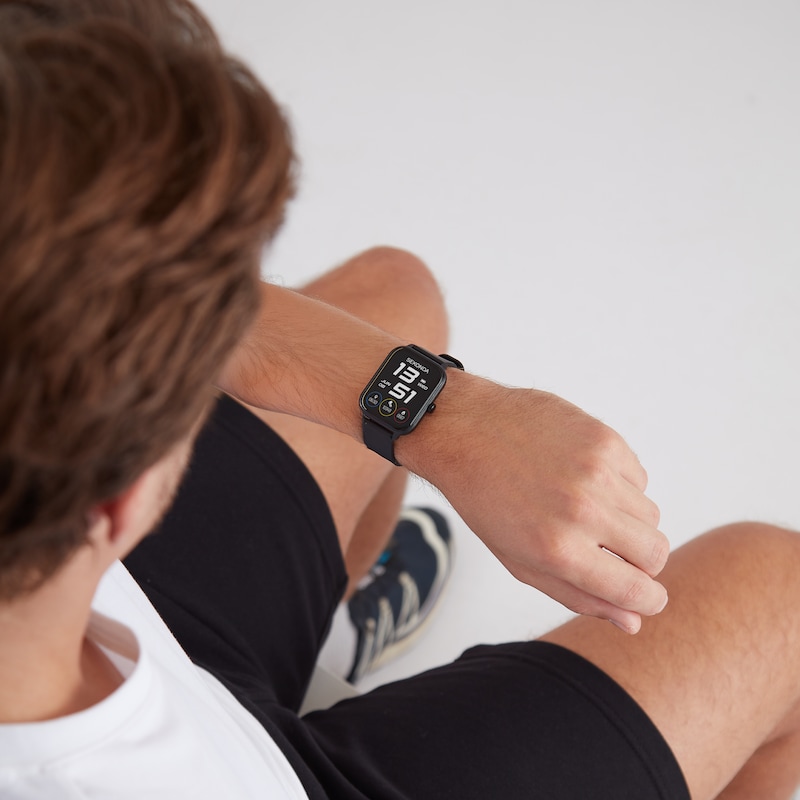 Main Image 8 of Sekonda Motion 2 Unisex Black Dial Black Silicone Strap Smartwatch