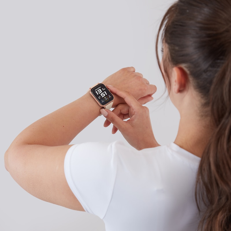 Main Image 7 of Sekonda Motion 2 Unisex Black Dial Pink Silicone Strap Smartwatch