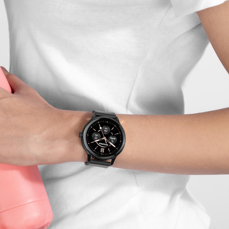 Main Image 7 of Sekonda Flex Plus Unisex Black Dial Black Silicone Strap Bluetooth Calling Smartwatch