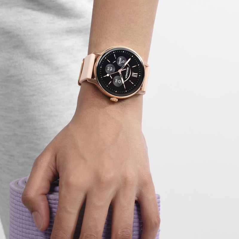 Main Image 7 of Sekonda Flex Plus Unisex Black Dial Bluetooth Calling Pink Silicone Strap Smartwatch