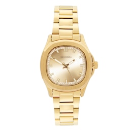 Sekonda Octaire Women's Champagne Dial Gold Tone Stainless Steel Bracelet Watch