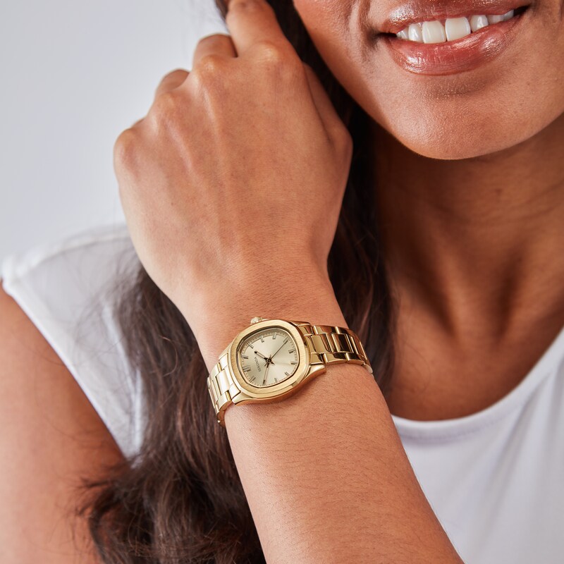 Main Image 6 of Sekonda Octaire Men's Champagne Dial Gold Tone Stainless Steel Bracelet Watch