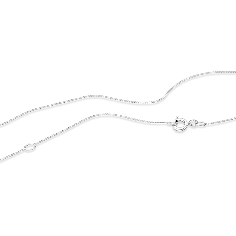 Main Image 3 of Children's Sterling Silver Pink Cubic Zirconia Bow Pendant