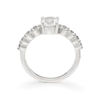 Thumbnail Image 3 of Sterling Silver Created White Sapphire Solitaire Ring