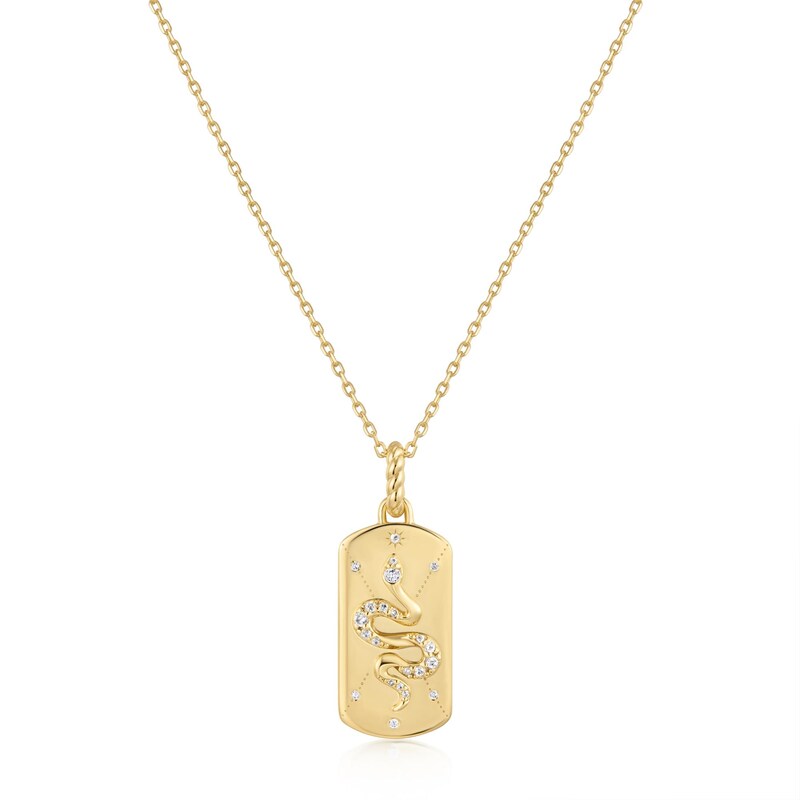Main Image 1 of Ania Haie Tide Echo Gold Serpent Necklace