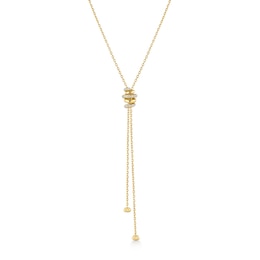 Ania Haie Tide Echo Gold Twisted Rope Lariat Necklace