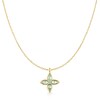 Thumbnail Image 1 of Ania Haie Ripple Joy Gold Mint Green Lucky Clover Necklace