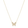 Thumbnail Image 1 of Ania Haie Ripple Joy Gold Butterfly Pavé Necklace