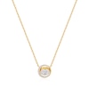 Thumbnail Image 1 of Ania Haie Luna Gaze Gold Reversible Pavé Moon Evil Eye Necklace