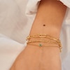 Thumbnail Image 2 of Ania Haie Ripple Joy Gold Bezel Set Lab Created Turquoise Solitaire Bracelet