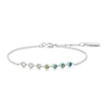 Thumbnail Image 1 of Ania Haie Ripple Joy Silver Green Station Bracelet