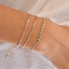 Thumbnail Image 2 of Ania Haie Ripple Joy Silver Green Station Bracelet