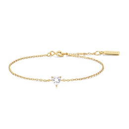 Ania Haie Starlit Drops Gold Sparkle Heart Bracelet