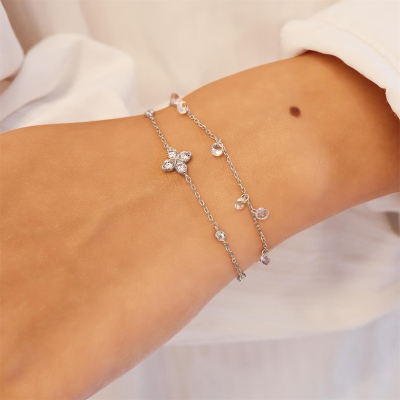 Main Image 2 of Ania Haie Starlit Drops Silver Droplet Station Bracelet
