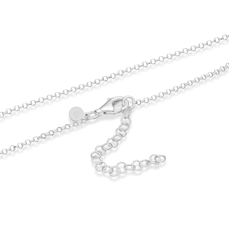 Main Image 3 of Sterling Silver & Yellow Gold Plated Linked Lariat Chain Necklace