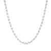 Thumbnail Image 1 of Sterling Silver Diamond-Cut Disc Station Necklace 18"