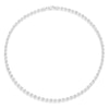 Thumbnail Image 2 of Sterling Silver Diamond-Cut Disc Station Necklace 18"
