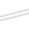 Thumbnail Image 3 of Sterling Silver Diamond-Cut Disc Station Necklace 18"