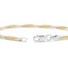 Thumbnail Image 3 of Sterling Silver & Yellow Gold Plated Two Tone Twist Bracelet