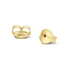 Thumbnail Image 2 of 9ct Yellow Gold Cubic Zirconia Concertina Pear Shaped Stud Earrings
