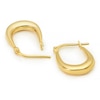 Thumbnail Image 2 of Sterling Silver & 9ct Gold Bonded Disco Hoop Earrings