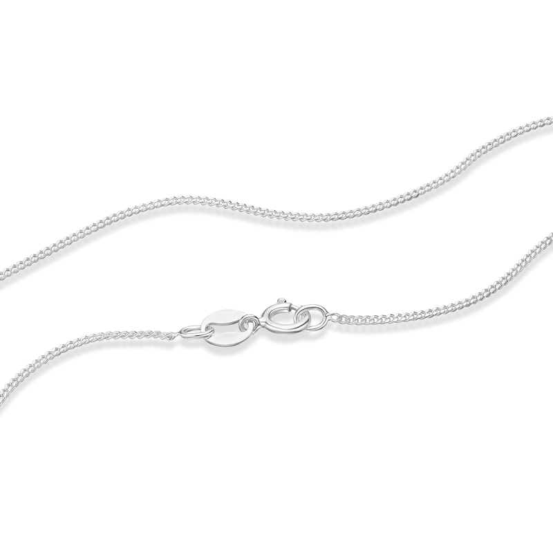 Main Image 3 of Sterling Silver Freshwater Pearl Knot Pendant Curb Chain Necklace 18"
