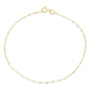 Thumbnail Image 1 of 9ct Yellow Gold Sparkle Forzantina Chain Bracelet 7.5"