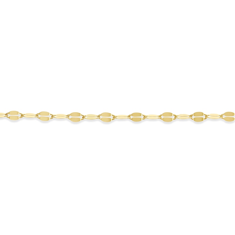 Main Image 2 of 9ct Yellow Gold Sparkle Forzantina Chain Bracelet 7.5"