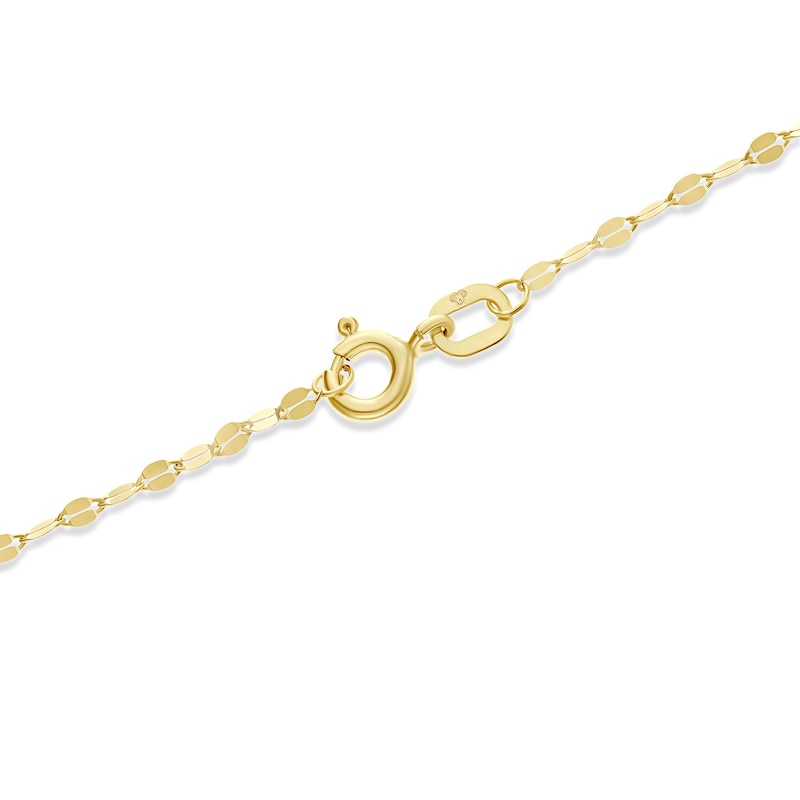 Main Image 3 of 9ct Yellow Gold Sparkle Forzantina Chain Bracelet 7.5"