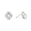 Thumbnail Image 1 of Sterling Silver Flat Polished Knot Stud Earrings