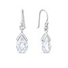Thumbnail Image 1 of Sterling Silver Cubic Zirconia Teardrop Drop Earrings