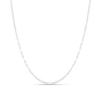 Thumbnail Image 1 of Sterling Silver Diamond Cut Figaro Chain Necklace 16"