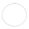 Thumbnail Image 2 of Sterling Silver Diamond Cut Figaro Chain Necklace 16"