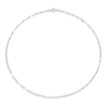 Thumbnail Image 2 of Sterling Silver Diamond Cut Forzantina Chain Necklace 16"