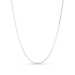 Sterling Silver Narrow Serpentine Chain Necklace 16"