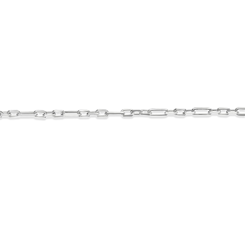 Main Image 2 of Sterling Silver Diamond Cut Figaro Chain Bracelet 7.5"