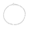 Thumbnail Image 1 of Sterling Silver Flat Mirror Link Chain Bracelet 7.5"
