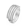 Thumbnail Image 2 of Sterling Silver Cubic Zirconia Spiral Ring