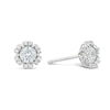 Thumbnail Image 1 of Sterling Silver Cubic Zirconia Flower Stud Earrings