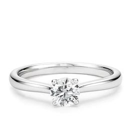 Sterling Silver 0.50ct Lab-Grown Diamond Solitaire Ring Gift With Purchase