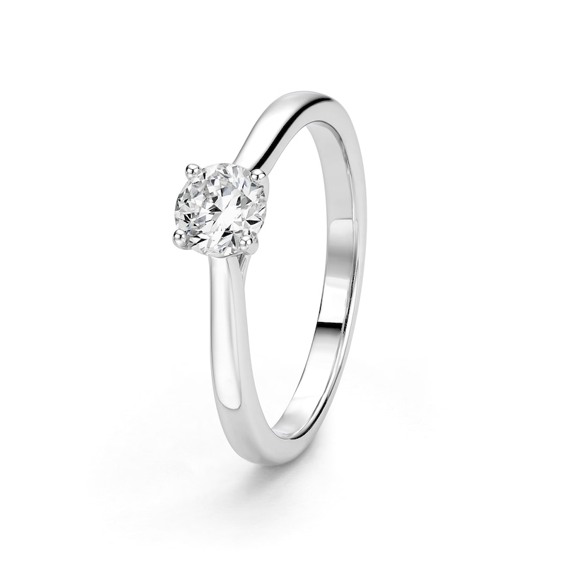 Main Image 2 of Sterling Silver 0.50ct Lab-Grown Diamond Solitaire Ring Gift With Purchase