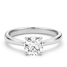 Sterling Silver 1ct Lab-Grown Diamond Solitaire Ring Gift With Purchase