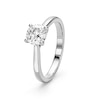 Thumbnail Image 2 of Sterling Silver 1ct Lab-Grown Diamond Solitaire Ring Gift With Purchase
