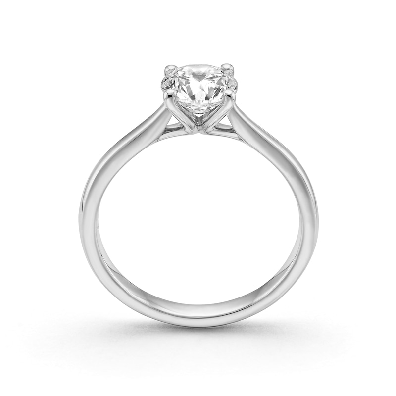 Main Image 3 of Sterling Silver 1ct Lab-Grown Diamond Solitaire Ring Gift With Purchase