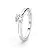 Thumbnail Image 2 of Sterling Silver 0.50ct Lab-Grown Diamond Solitaire Ring