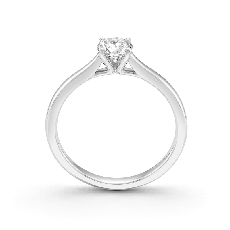 Main Image 3 of Sterling Silver 0.50ct Lab-Grown Diamond Solitaire Ring